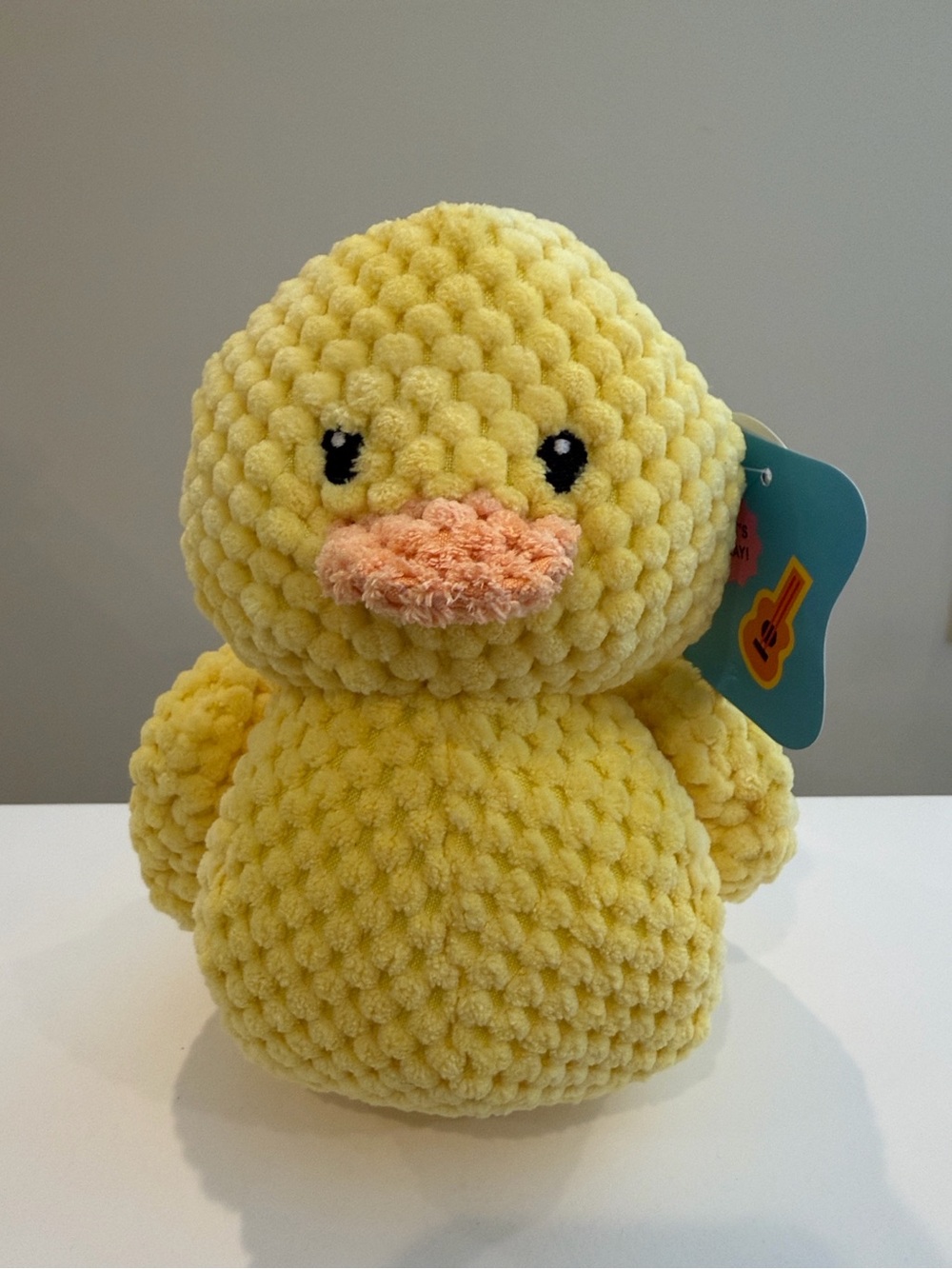 NWT 6” Crochet Yellow Rubber Duck Plush by Gigglescape